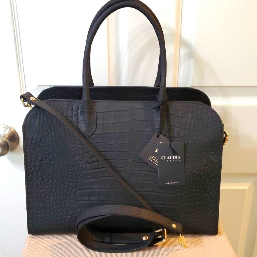 Claudia Firenze Black Satchel Bag
